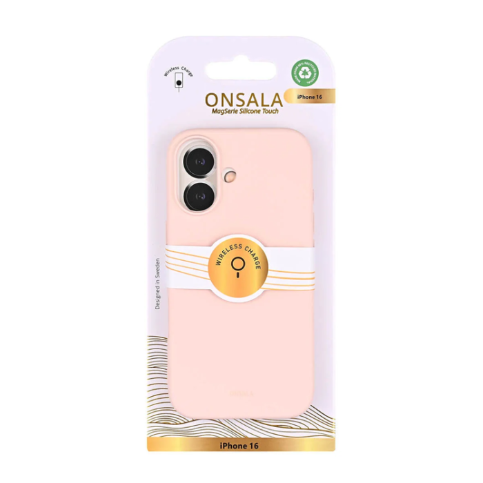 Onsala - Onsala iPhone 16 Mobilskal Silikon - Rosa