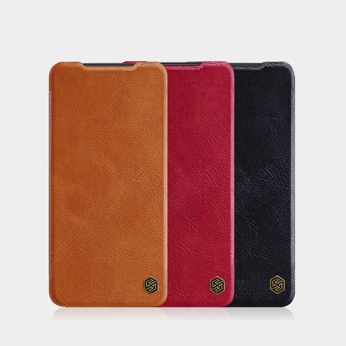 UTGATT1 - Nillkin Xiaomi Redmi Note 11/11S Fodral Qin Läder Holster - Brun
