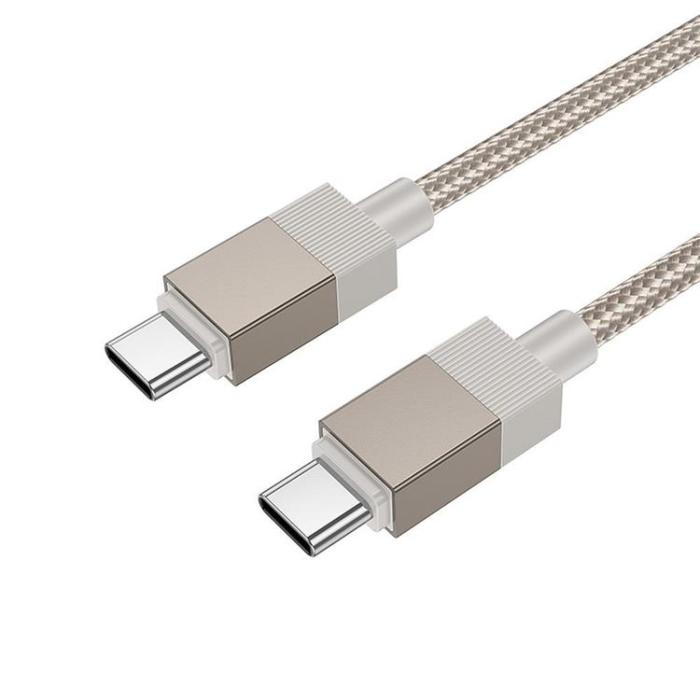 Hoco - Hoco USB-C - USB-C 60W 3A Kabel 1m X110 - Guld