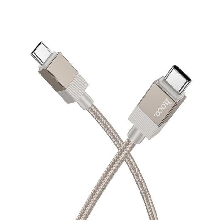 Hoco - Hoco USB-C - USB-C 60W 3A Kabel 1m X110 - Guld