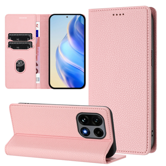 A-One Brand - OnePlus 15 Plånboksfodral RFID-Skydd Litchi Konstläder