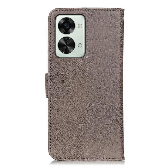 UTGATT1 - KHAZNEH OnePlus Nord 2T 5G Plånboksfodral Shockproof - Grå