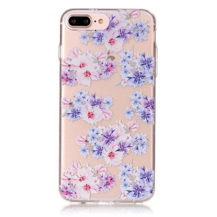 OEM - TPU Mobilskal till iPhone 7 Plus - Blommotiv