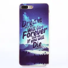 OEM - TPU Mobilskal iPhone 7 Plus - Dream as if you will live forever