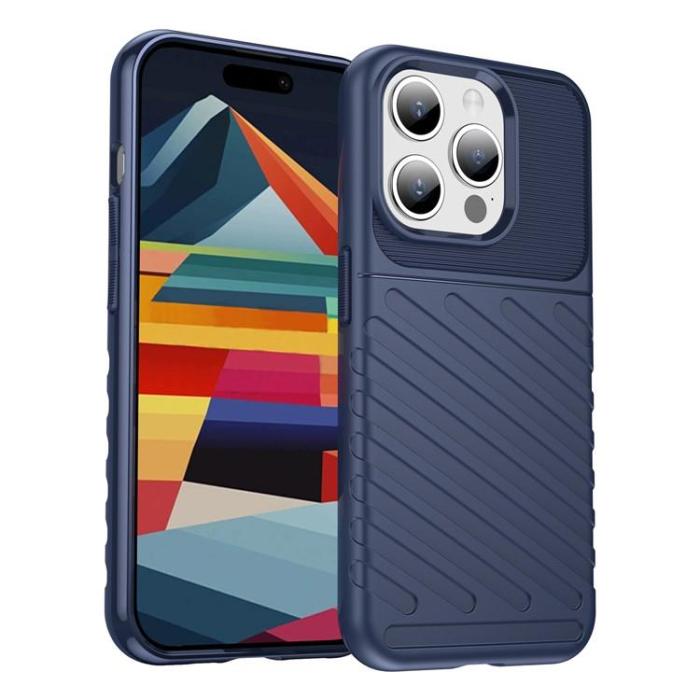 OEM - iPhone 15 Pro Max Mobilskal Twill Thunder - Blå