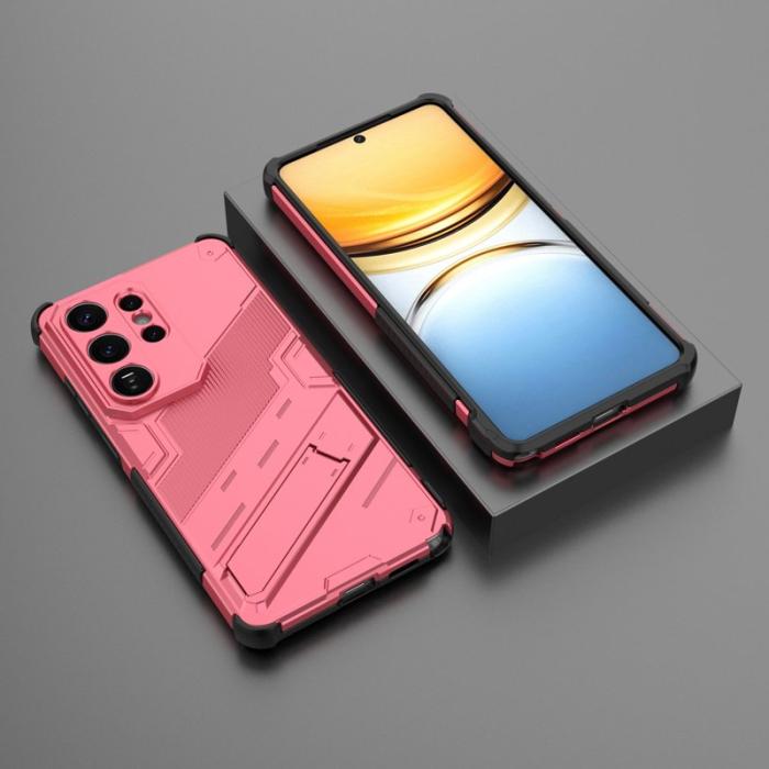 OEM - Mobilskal till Samsung Galaxy S26 Ultra Plast Stöttåligt Med Ställ - Rosa