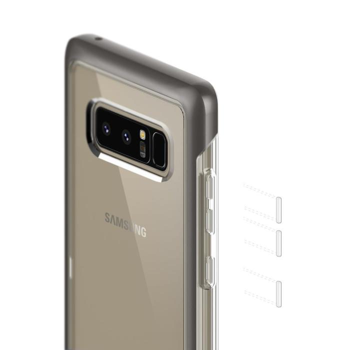 UTGATT1 - Caseology Skyfall Skal till Samsung Galaxy Note 8 - Grå