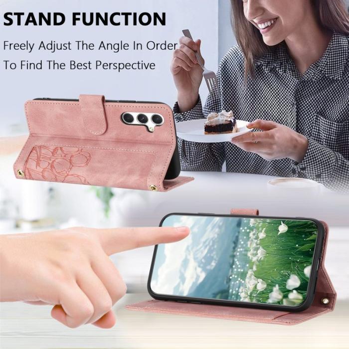 OEM - Tulip Samsung Galaxy S26 Plus Fodral KonstLäder - Rosa