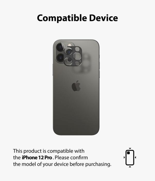 UTGATT5 - RINGKE Kamera Styling iPhone 12 Pro Max Blå