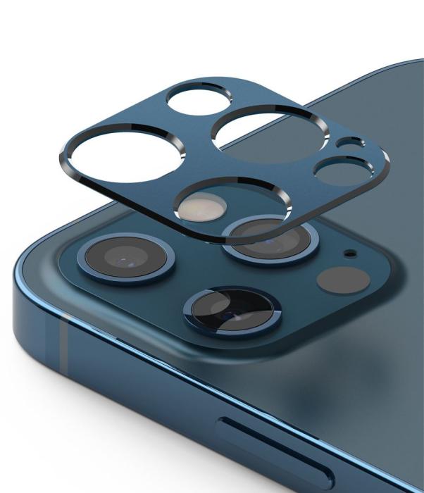 UTGATT5 - RINGKE Kamera Styling iPhone 12 Pro Max Blå