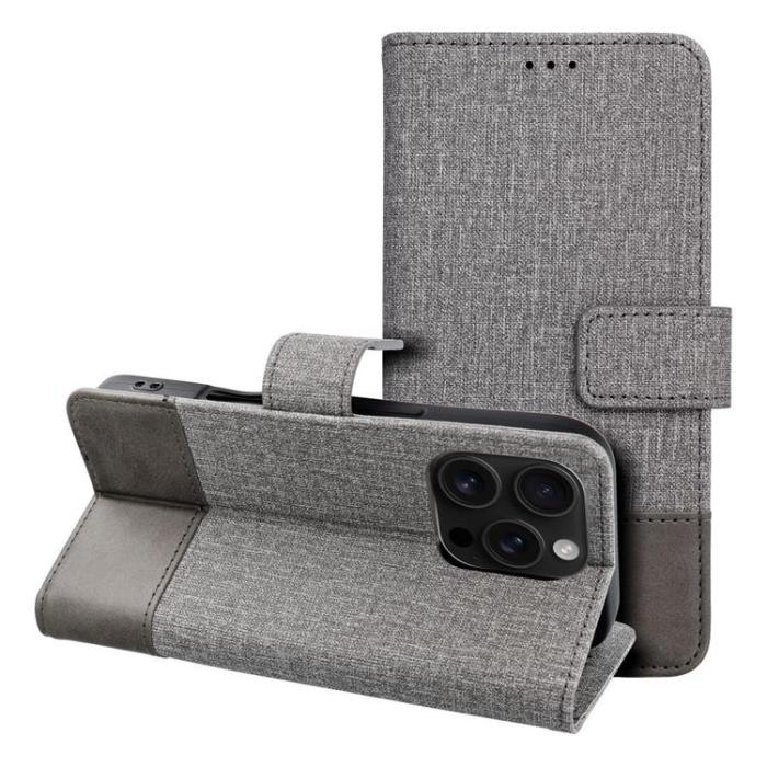A-One Brand - iPhone 17 Pro Max Plånboksfodral Gomma - Grå