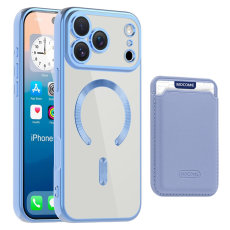 A-One Brand - iPhone 17 Pro Max Mobilskal MagSafe Korthållare TPU + PC - Blå