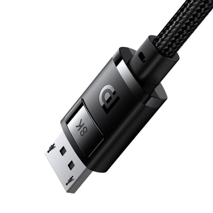 BASEUS - Baseus DisplayPort 8K 60Hz Kabel 2m High Definition Series - Svart