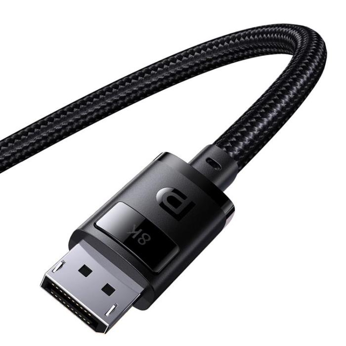 BASEUS - Baseus DisplayPort 8K 60Hz Kabel 2m High Definition Series - Svart