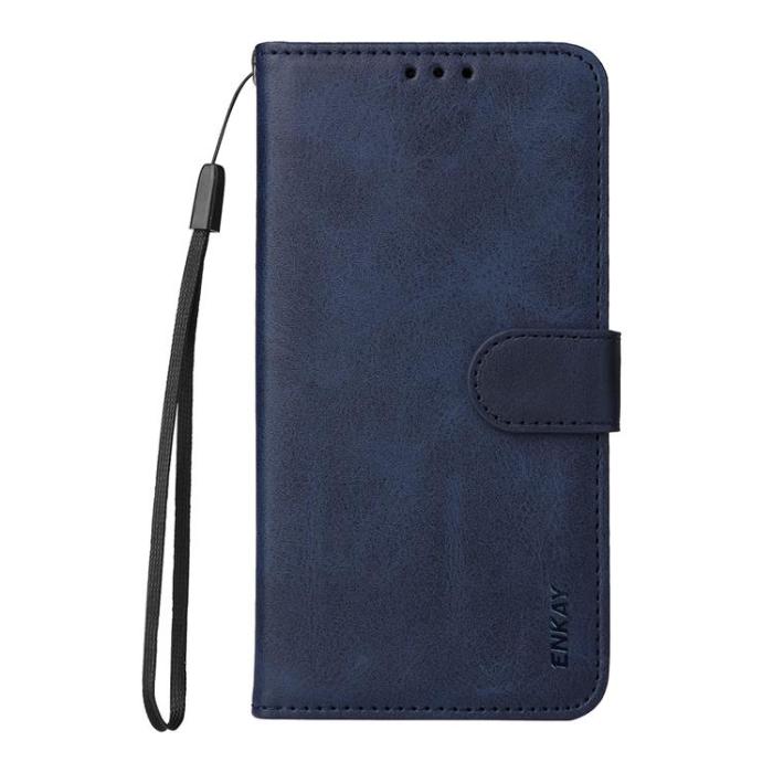 A-One Brand - HAT PRINCE Sony Xperia 10 VII Plånboksfodral Med Härdat Glas - Blå