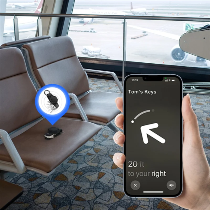 A-One Brand - Airtag Skal Silikon Vattentät Nyckelhållare - Grön