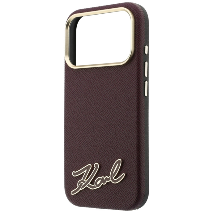 KARL LAGERFELD - Karl Lagerfeld Mobilskal För iPhone 18 Pro/17 Pro Magsafe Grained Resin