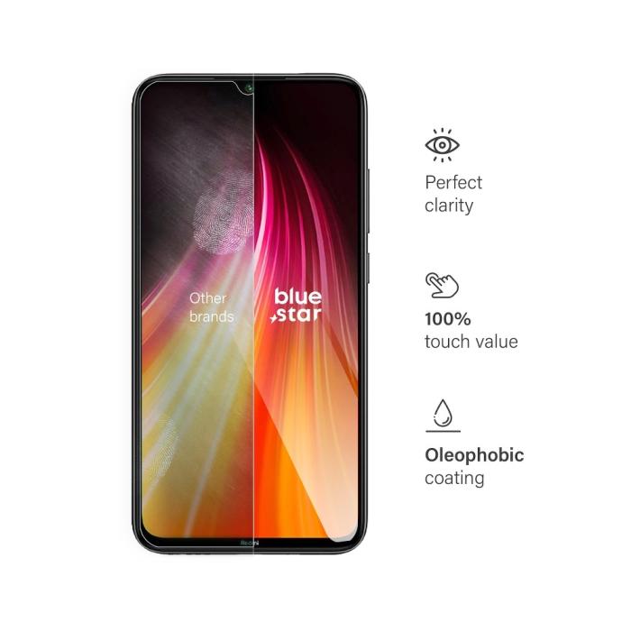 Blue Star - Blue Star Härdat Glas Skärmskydd till Xiaomi Redmi Note 8T