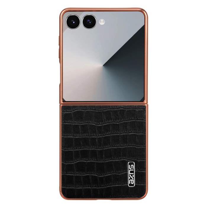 AZNS - AZNS Galaxy Z Flip 7 Mobilskal Crocodile Texture - Svart