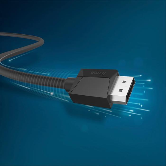 Hama - Hama Kabel DisplayPort 1.2 Ultra-HD 4K 1.5m - Svart