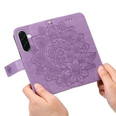 OEM - Samsung Galaxy A37 Pl&aring;nboksfodral Konstl&auml;der St&auml;ll - Lila