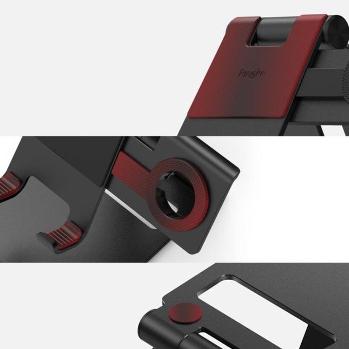 UTGATT5 - Ringke Super Folding Stand Hopfällbar Telefonhållare - Svart
