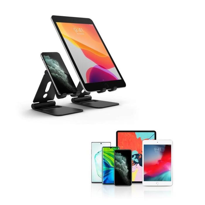 UTGATT5 - Ringke Super Folding Stand Hopfällbar Telefonhållare - Svart