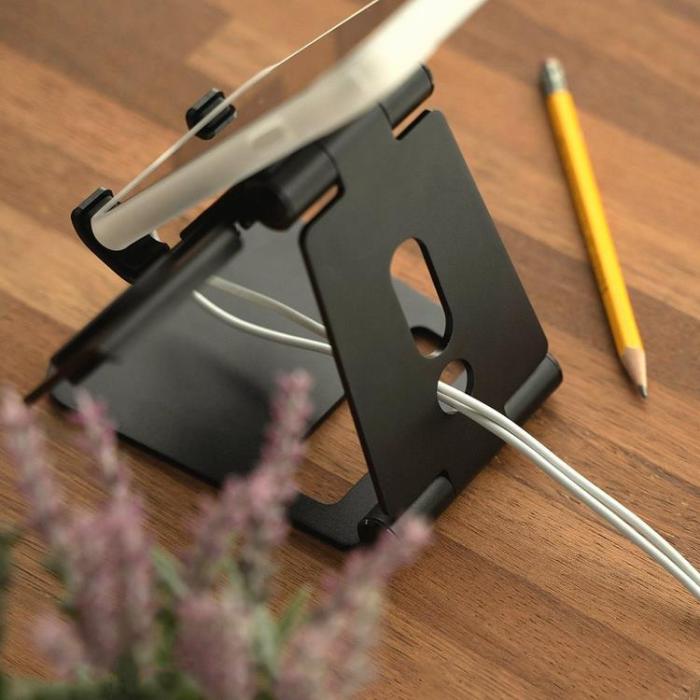 UTGATT5 - Ringke Super Folding Stand Hopfällbar Telefonhållare - Svart