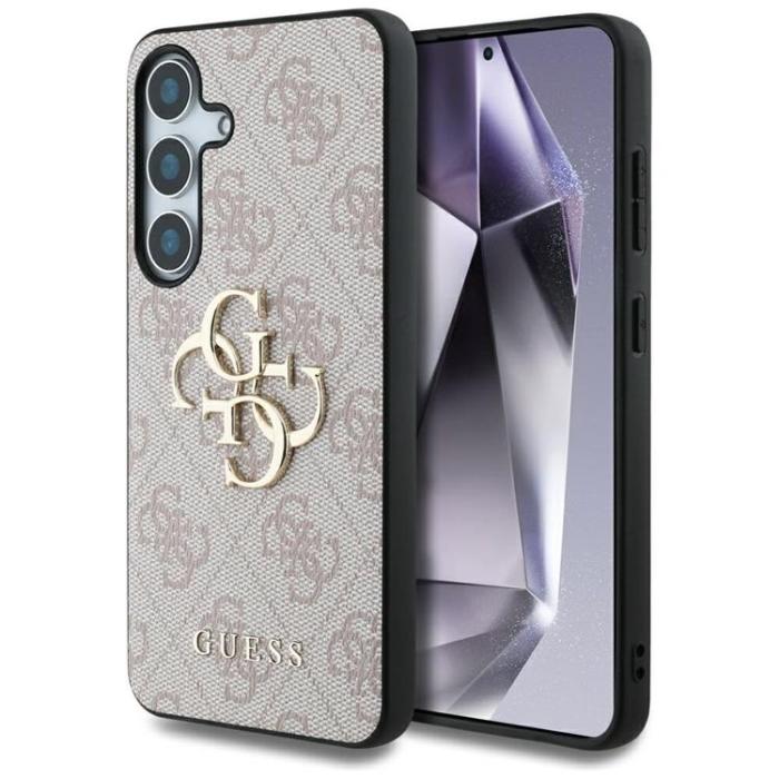 Guess - Guess Galaxy S25 Mobilskal Big 4G Logo Classic - Rosa