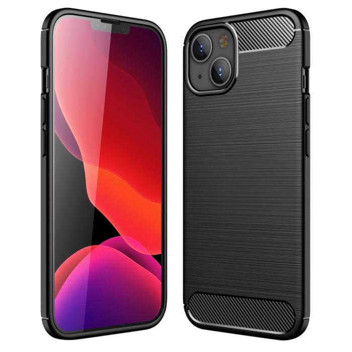 A-One Brand - Carbon Fiber Texture Skal iPhone 13 - Svart