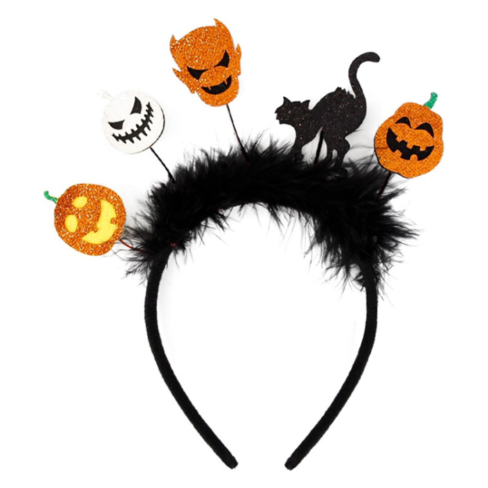 OEM - Halloween Hårband Pumpa Spindel Skelett - Demon+Cat