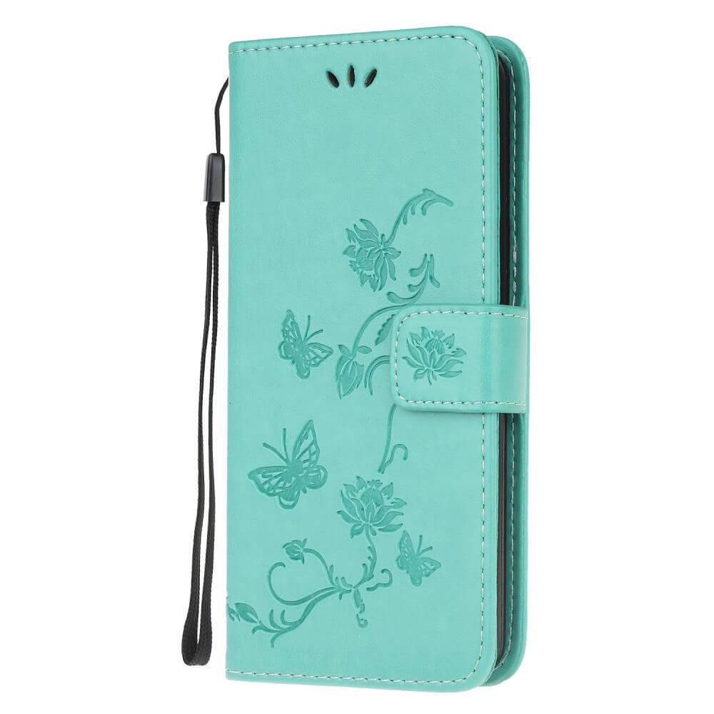 Butterfly Plånboksfodral till Samsung Galaxy A03s - Turkos