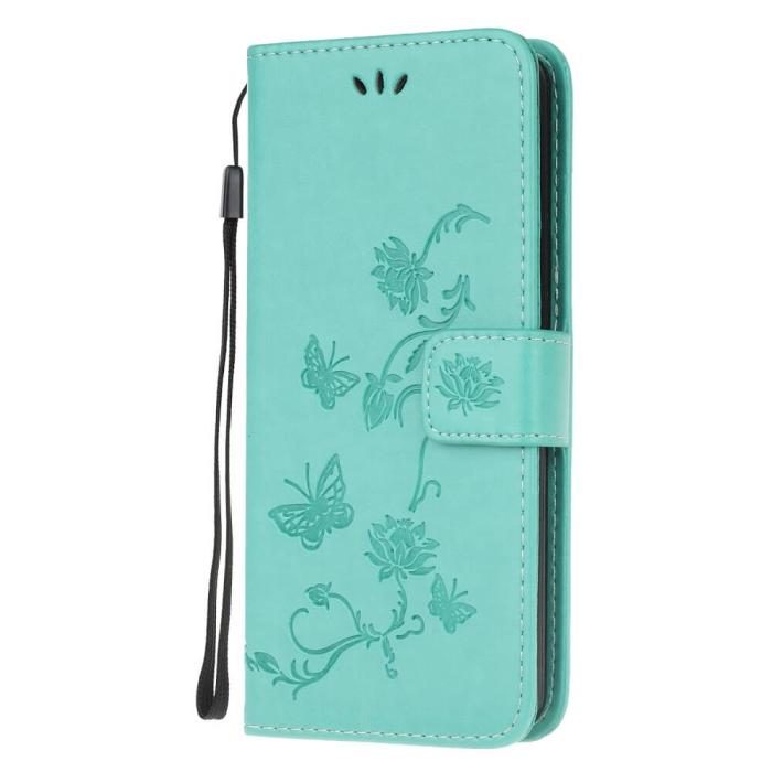 OEM - Butterfly Plånboksfodral till Samsung Galaxy A03s - Turkos