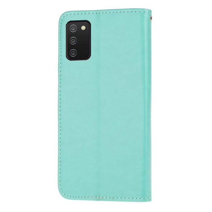 OEM - Butterfly Plånboksfodral till Samsung Galaxy A03s - Turkos