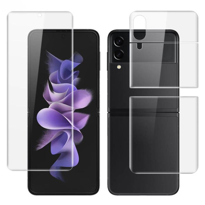 OEM - Samsung Galaxy Z Flip 3 Skärmskydd Plastfilm (Front + Back)