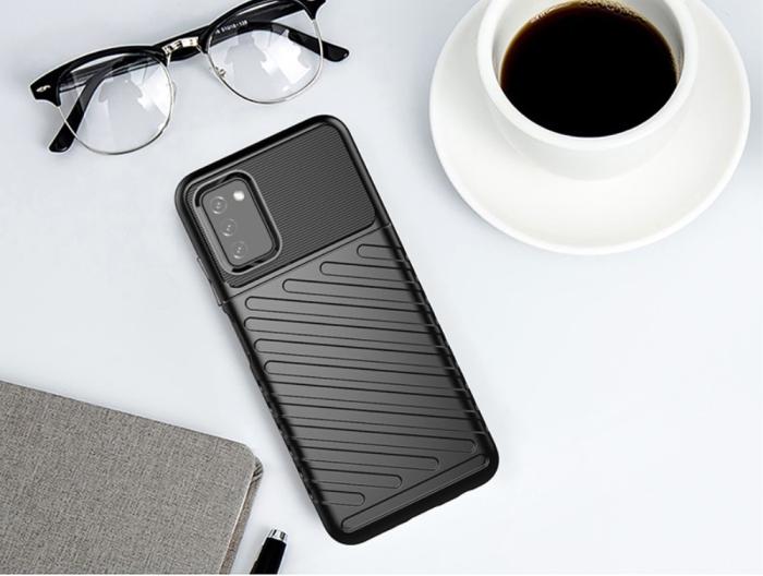 OEM - Thunder Twill Skal till Samsung Galaxy A03s - Blå