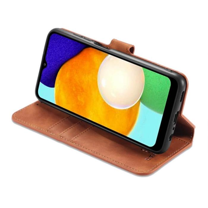 DG.MING - Dgming Retro Plånboksfodral till Samsung Galaxy A03s - Brun
