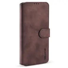 DG.MING - Dgming Retro Pl&aring;nboksfodral till Samsung Galaxy A03s - Coffee