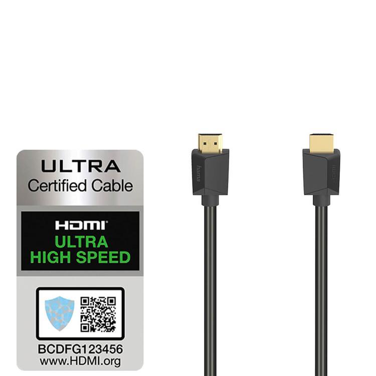 Hama HDMI Kabel High Speed 8K 48 Gbit/s 3m - Svart | 1867 | AlltMobil
