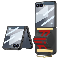 GKK - GKK Galaxy Z Flip 7 Mobilskal med Handledsrem och Skärmskydd