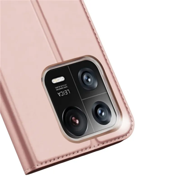 Dux Ducis - Dux Ducis Xiaomi 13 Plånboksfodral Skin Series - Rosa Guld