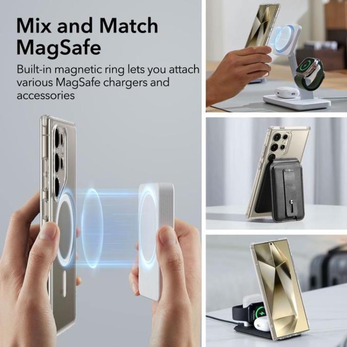 ESR - ESR Galaxy S24 Ultra Mobilskal Magsafe CH Halolock - Clear