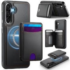 OEM - JEEHOOD Samsung Galaxy A56 5G Fodral KonstL&auml;der - Svart