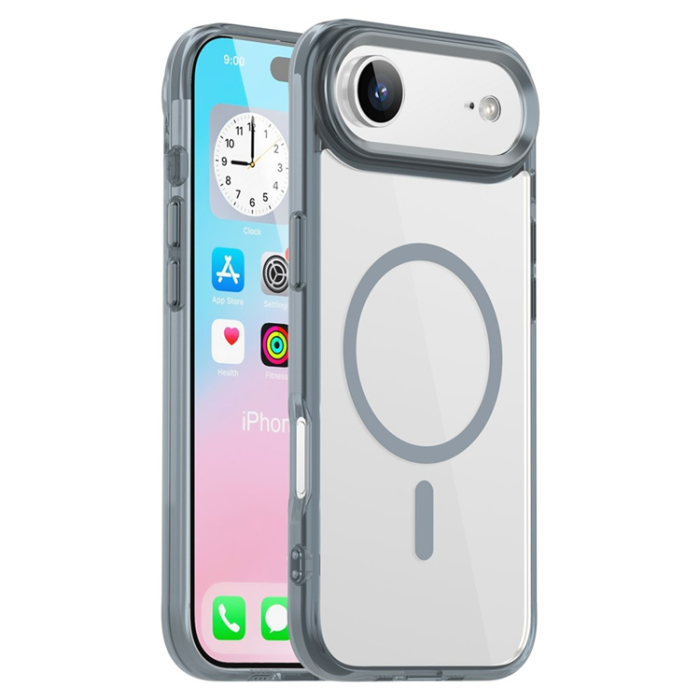 A-One Brand - iPhone Air Mobilskal MagSafe TPU+PC Transparent - Titangrå