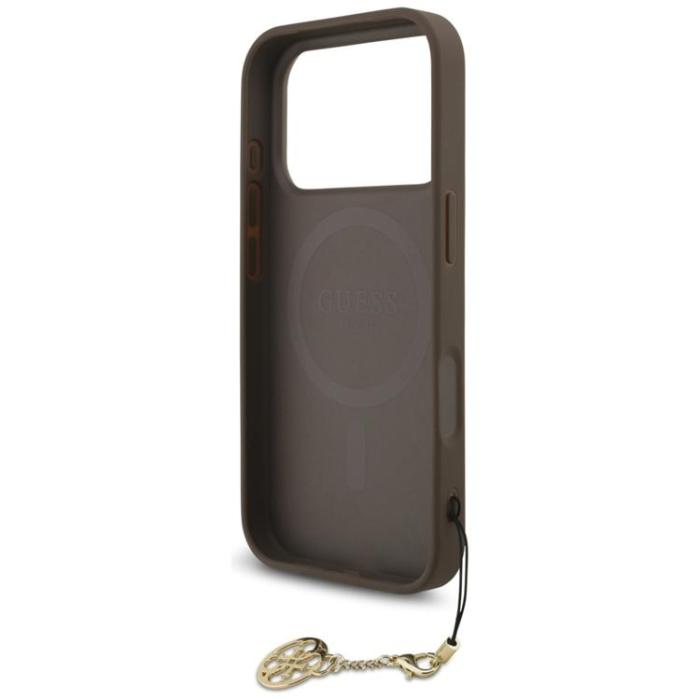 Guess - Guess iPhone 17 Pro Mobilskal MagSafe 4G Charms Collection - Brun
