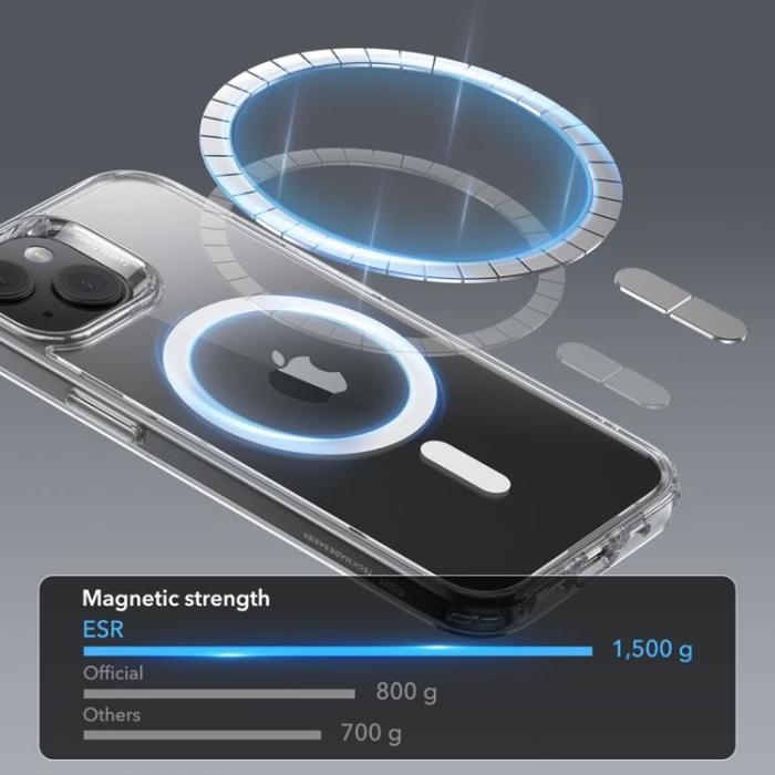 ESR - ESR iPhone 15 Mobilskal Magsafe CH Halolock - Clear