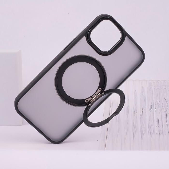OEM - MagRing Roterande Skal iPhone 12 Pro Max Svart