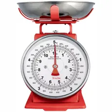 Terraillon - Terraillon Köksvåg Tradition 500 Dual Red 1L skål 5 kg