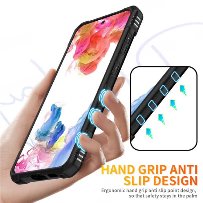 OEM - Galaxy S23 Plus Mobilskal Ringhållare Military - Svart
