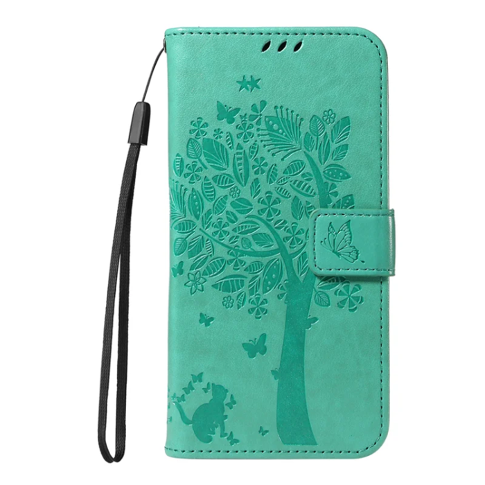 A-One Brand - iPhone 17 Plånboksfodral Tree Pattern - Grön